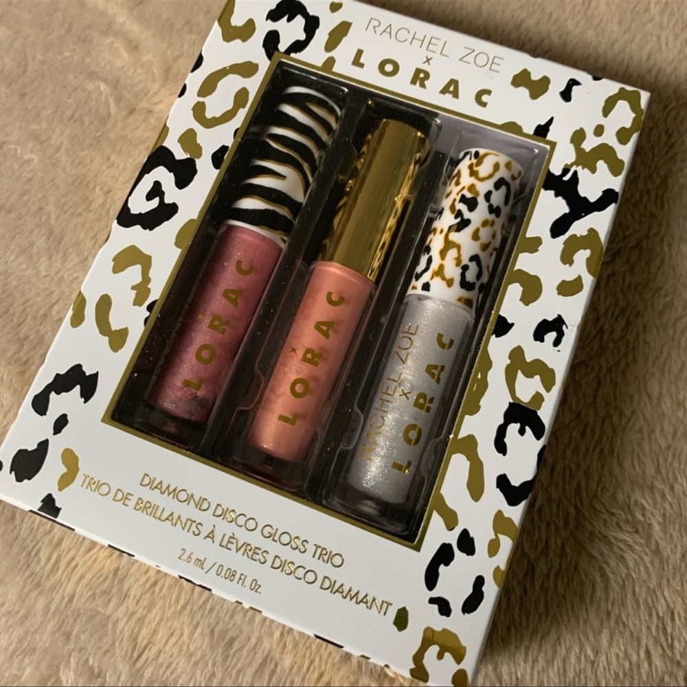 Lorac x Rachel Zoe Diamond Disco Lipgloss Trio: Brand New!